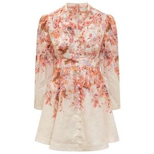 Zimmermann Devi Plunge Minidress